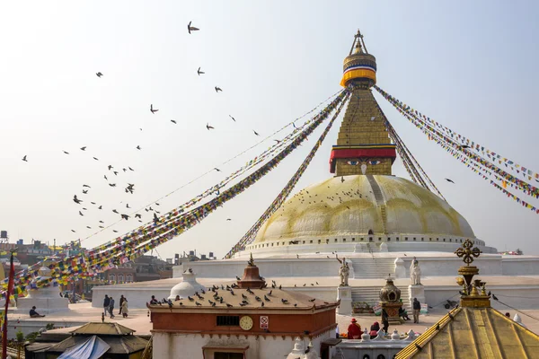 Ступа boudhanath в Катманду — стокове фото