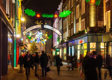 Noel dekorasyon Carnaby Street, Londra