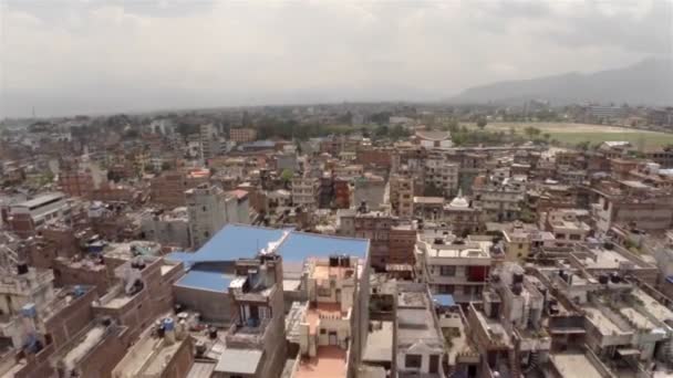 Kathmandu vista aérea da cidade, Nepal — Vídeo de Stock