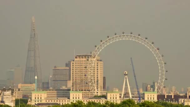 London Eye timelapse — Stock Video
