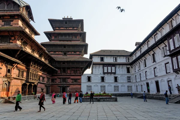 Katmandu Durbar Meydanı Müzesi avlu, Nepal — Stok fotoğraf