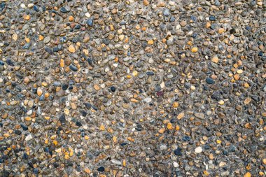 Çakıl ve beton duvar dokusu