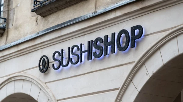 Sushi Shop sign in Bayonne, França — Fotografia de Stock