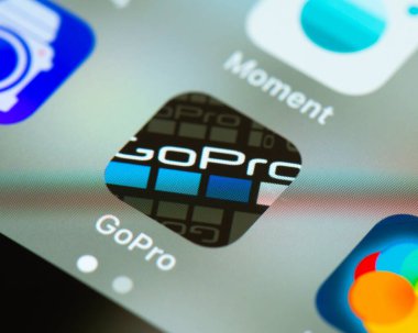 Apple iPhone ekranında GoPro uygulama simgesi