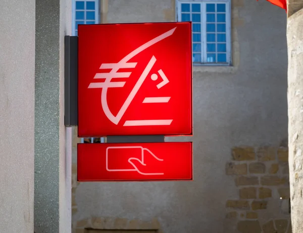 Caisse dEpargne sign in Bayonne, France — Stock Photo, Image