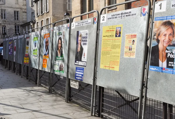 Election boards in Paris, France — Stock Photo, Image