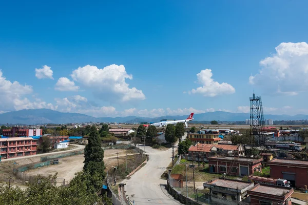 Turkish Airlines Airbus crash at Kathmandu airport — Stock Photo, Image