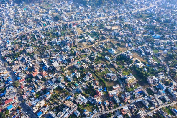 ネパール ポカラ航空写真ビュー — ストック写真