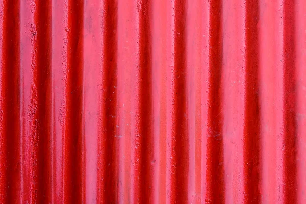 Textura de chapa de acero corrugado rojo — Foto de Stock