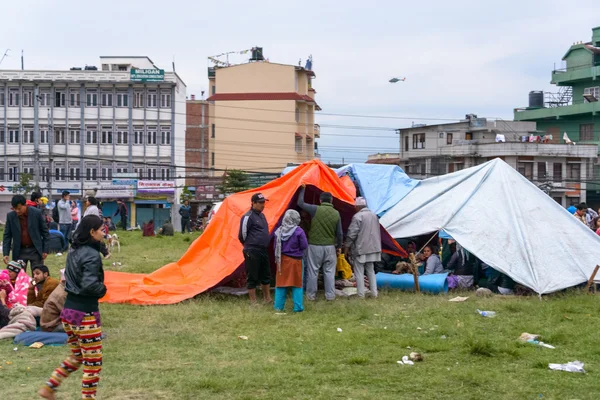 Nepal terremoto en Katmandú — Foto de Stock