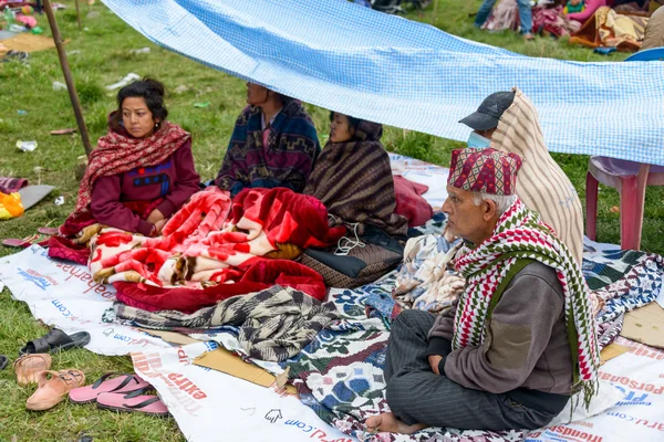 Terremoto in Nepal a Kathmandu — Foto Stock