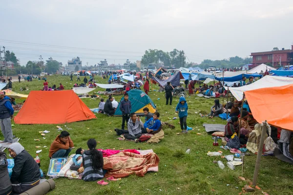 Nepal earthquake in Kathmandu — Stock Photo, Image