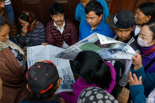 Nepal terremoto en Katmandú — Foto de Stock