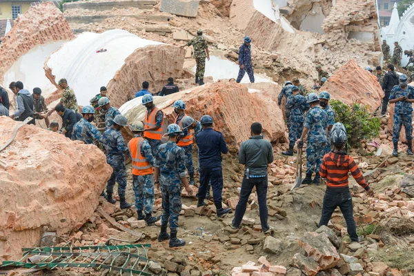 Nepal earthquake in Kathmandu — Stock Photo, Image