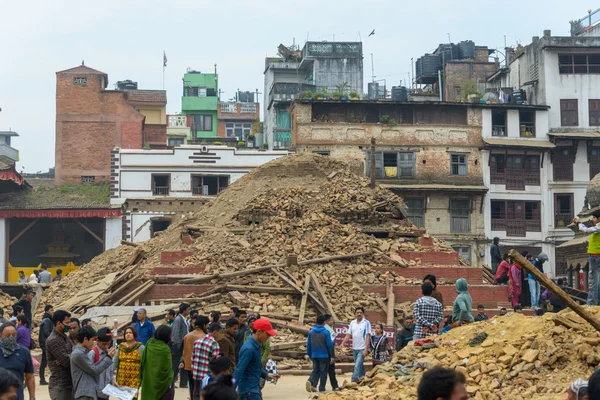 Nepal earthquake in Kathmandu — Stock Photo, Image