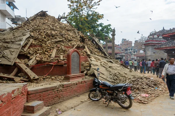 Nepal aardbeving in Kathmandu — Stockfoto