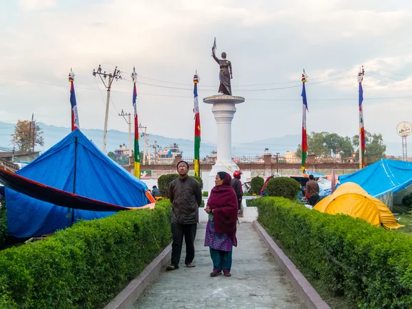 Непал землетрусу в Катманду — стокове фото