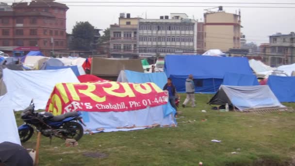 Nepal-Erdbeben in Kathmandu — Stockvideo