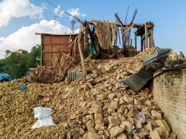Kot Danda by efter jordbävningen — Stockfoto