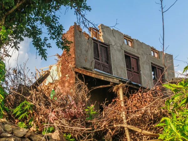 Деревня Кот Данда после землетрясения — стоковое фото