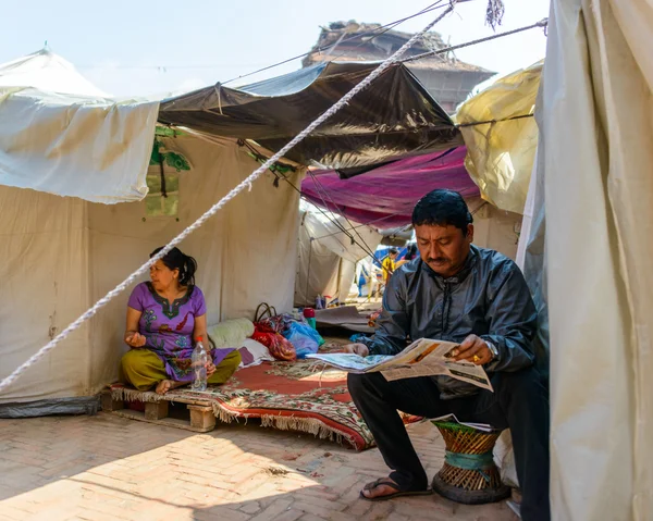 Terremotos nepal — Fotografia de Stock