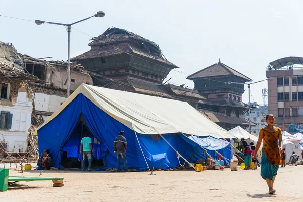 Terremotos nepal — Fotografia de Stock