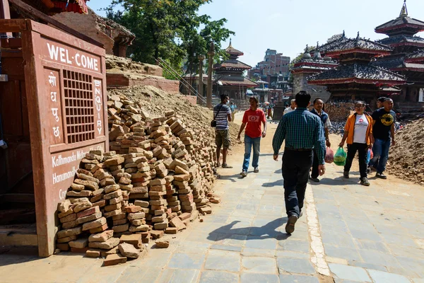 Terremotos nepal — Fotografia de Stock