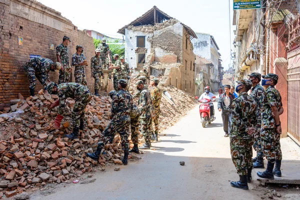 Nepal depremler — Stok fotoğraf