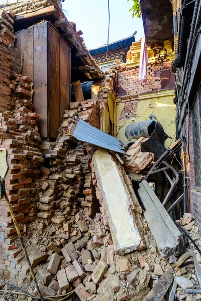 Trzęsienia ziemi w Nepalu — Zdjęcie stockowe
