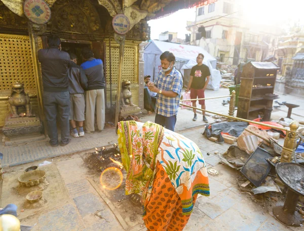 Nepal aardbevingen — Stockfoto