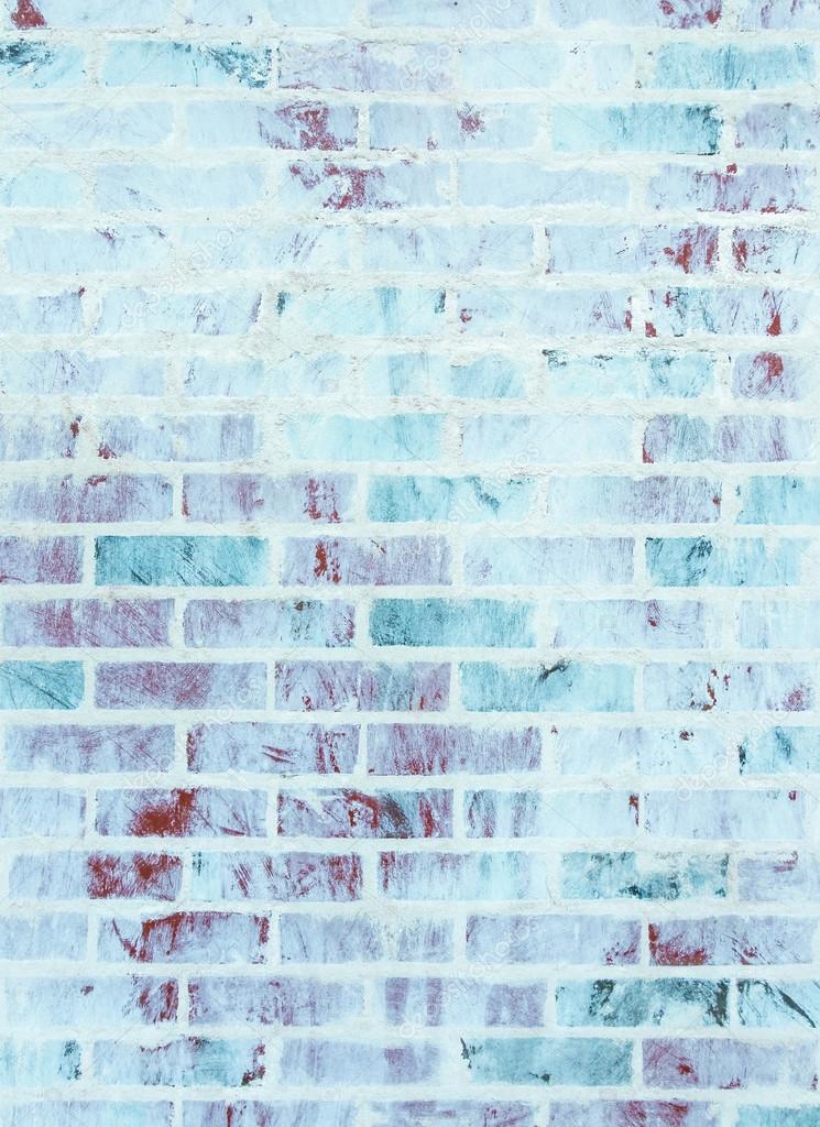 Whitewashed brick wall texture