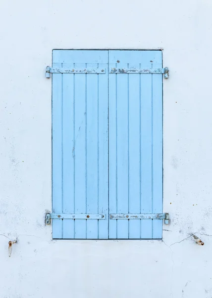 Closed blue shutters — Stock Photo, Image