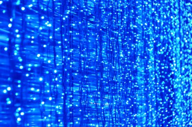 Geceleri mavi LED ışık