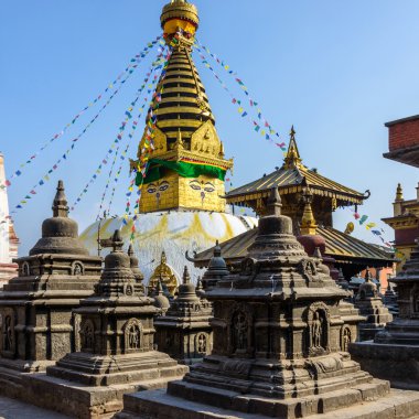Katmandu 'da Swayambhunath stupa