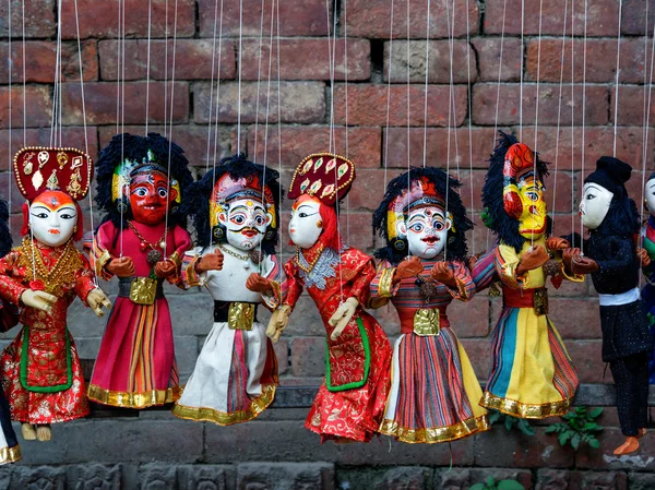 Traditional Nepalese puppets — Stock Photo, Image