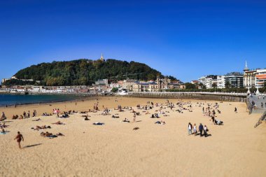 San Sebastian, İspanya 'da La Concha Plajı