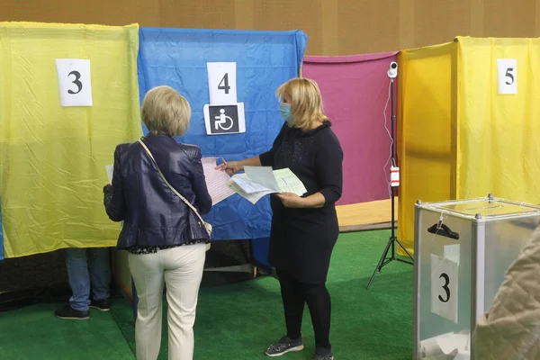 Odessa Ukraine 2020 Wahlen Der Ukraine Wahlprogramm Für Die Kommunalwahlen — Stockfoto