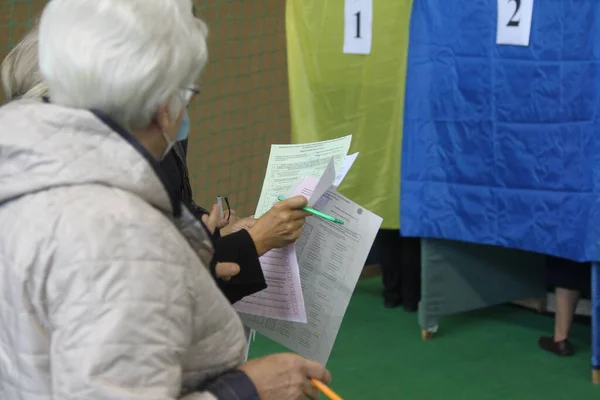 Odessa Ukraine 2020 Eleições Ucrânia Plataforma Eleitoral Para Eleições Vereadores — Fotografia de Stock