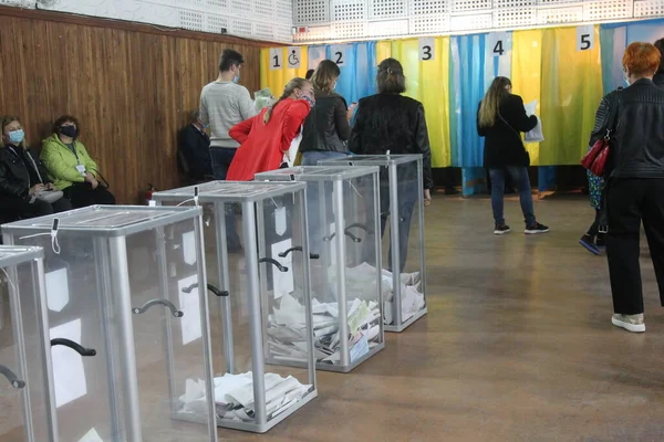 Odessa Ukraine 2020 Élections Ukraine Plateforme Électorale Pour Les Élections — Photo