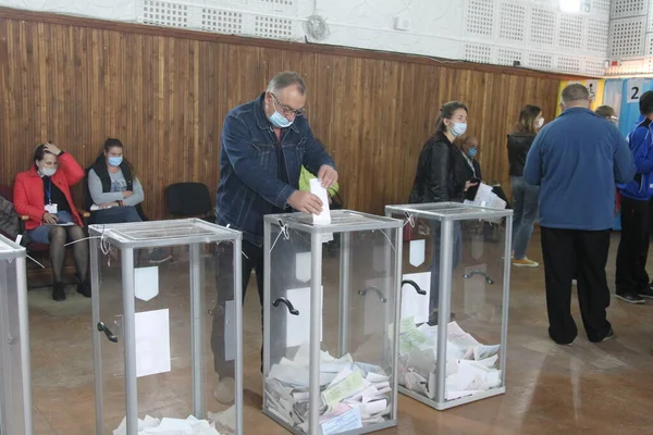 Odessa Ucraina 2020 Elezioni Ucraina Piattaforma Elettorale Elezioni Dei Consiglieri — Foto Stock
