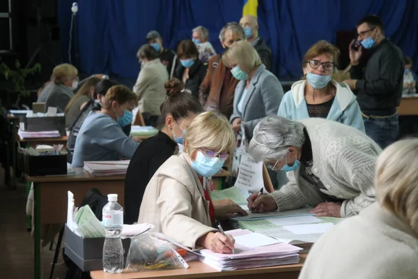 Odessa Ukraine 2020 Val Ukraina Valplattform För Val Kommunfullmäktige Coronaviruspandemin — Stockfoto