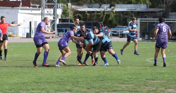 Odessa Ukraine 2020 Ukrain Rugby Championship Polytechnik Odessza Fekete Kamjanetek — Stock Fotó