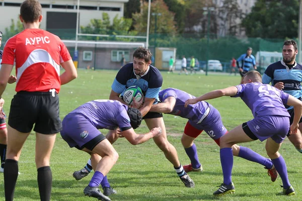 Odessa Ukraine 2020 Championnat Rugby Polytechnik Odessa Noir Kamyanets Podolsky — Photo