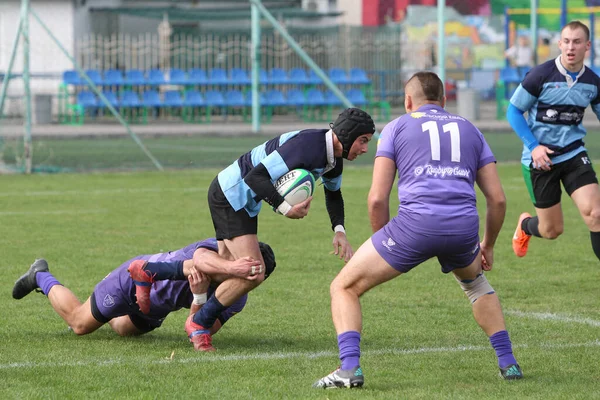 Odessa Ucrania 2020 Ukrain Rugby Championship Polytechnik Odessa Negro Kamyanets —  Fotos de Stock