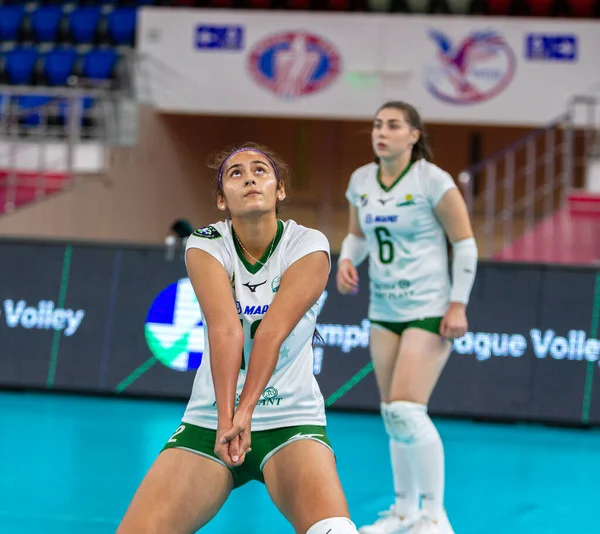 Zaporozhya Ukraine 2020 Ukrayna Voleybol Kupası Ukrayna Khimik Yuzhny Yeşil — Stok fotoğraf