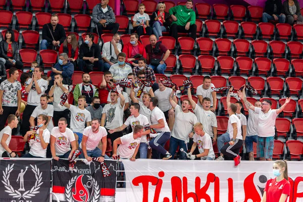 Zaporozhya Ukraine 2020 Campeão Khimik Yuzhny Verde Prometey Kamenskoe Vermelho — Fotografia de Stock