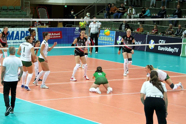 Odessa Ukraine 2020 Women Emotional Volleyball Champion Ukraine Khimik Yuzhny — Stock Photo, Image