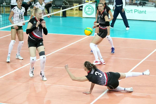 Odessa Ucrânia 2020 Voleibol Emocional Feminino Campeão Ucrânia Khimik Yuzhny — Fotografia de Stock