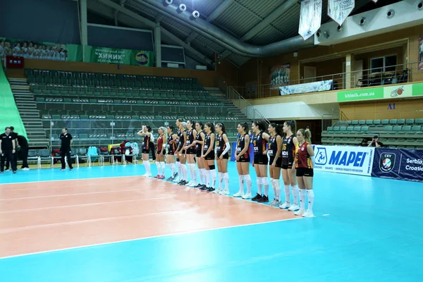 Odessa Ukraine 2020 Voleibol Emocional Feminino Cev Voleibol Cup 2021 — Fotografia de Stock