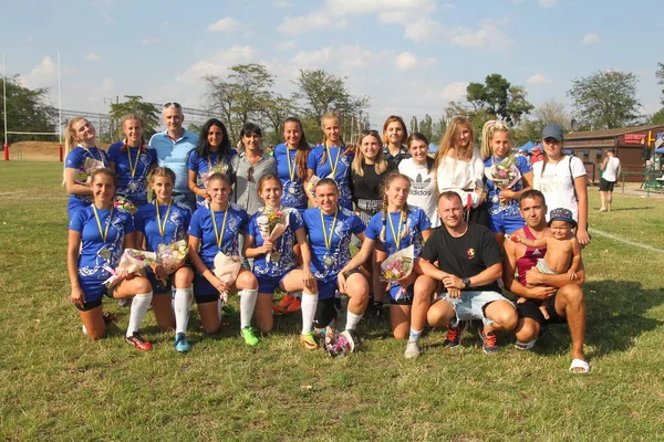 Odessa Ukraina Sierpnia 2020 Puchar Ukrainy Wśród Kobiet Drużyn Rugby — Zdjęcie stockowe
